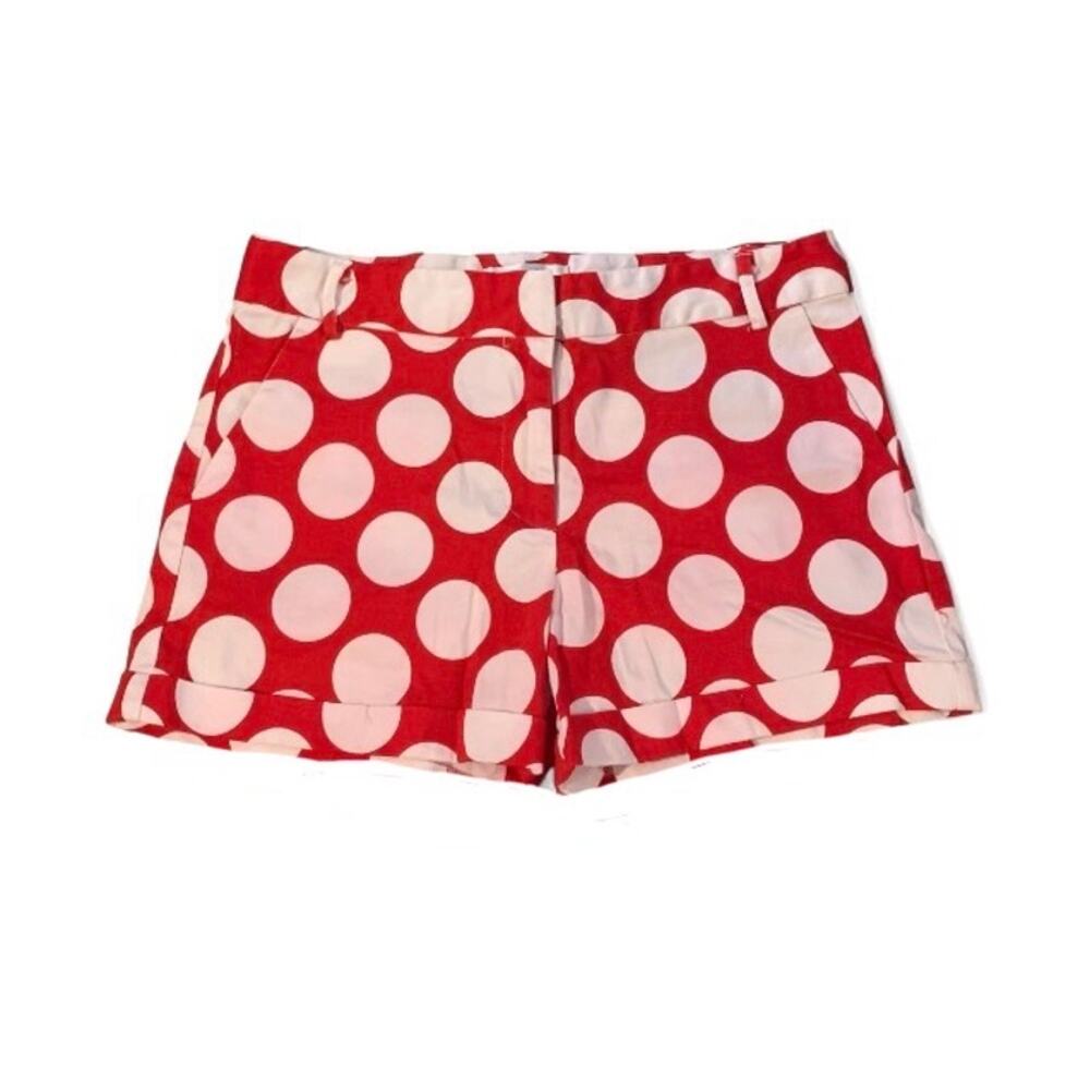 Ovi Y2K Red White Polka Dot Shorts Medium